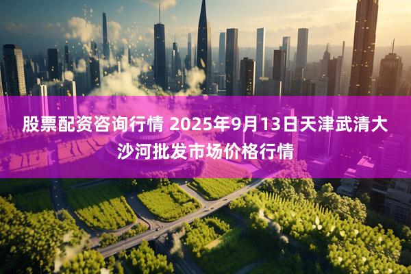 股票配资咨询行情 2025年9月13日天津武清大沙河批发市场价格行情